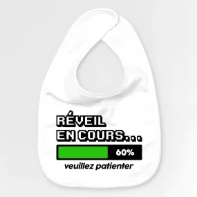 Bavoir Bébé Réveil en cours