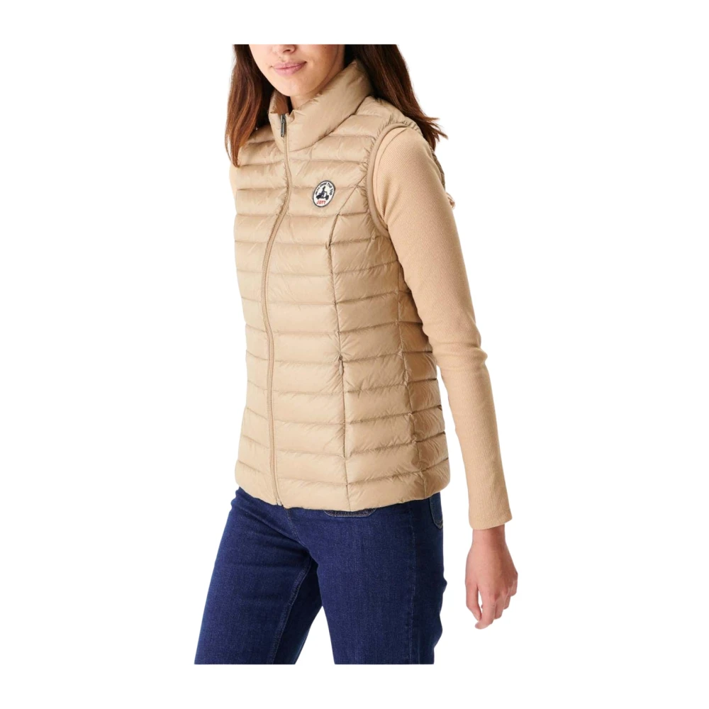 Gilet Beige Matelassé sans Manches