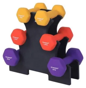 Haltère 1 paire salle de sport musculation entraînement revêtement en vinyle antiglisse 2 x 1 0 kg + 2 x 1 5 kg + 2 x 2 0 kg